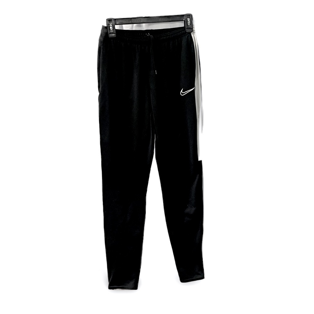 Nike Dri-Fit Track Running Pants Black & White Size Medium Zippered Ankl…